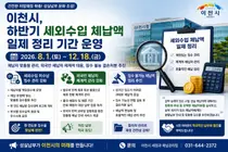 이천시, 하반기 세외수입 체납액 일제 정리 기간 운영