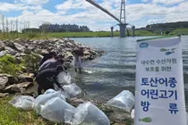 경기도, '하천 청소부' 등 토종 59만 마리 풀었다… 10개 시·군 방류 완료