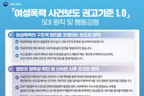성평등가족부, 여성폭력 보도 권고기준 첫 제정… 5대 원칙 담았다