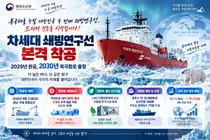 한화오션, 차세대 쇄빙연구선 본격 건조… 1.5m 얼음도 깬다