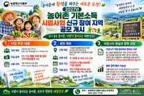 '인구 소멸 위기 넘는다'… 농식품부, '2027년 농어촌 기본소득 시범사업' 신규 참여 지역 18개 군 내외 공모 개시