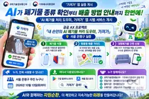 '폐기물 종류 확인부터 배출까지 AI로 한 번에'… 과기정통부·기후에너지환경부, 공공 AX 프로젝트 '내 손안의 AI 폐기물 처리 도우미, 가져가' 앱 출시