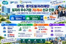 [경기도·경기도일자리재단] 일자리 우수기업 70개사 신규 인증… “고용 창출과 안정 다잡는다”