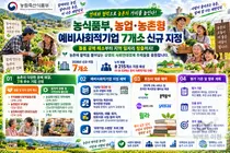 [농림축산식품부] 연대와 협력으로 농촌의 가치를 높인다… ‘농업·농촌형 예비사회적기업’ 7개소 신규 지정