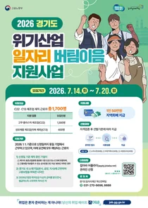 경기도, 중동 사태 여파 위기산업 근로자에 '장기근속 지원금' 50만 원 지급