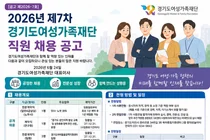 경기도여성가족재단, 2026년 제7차 신규 직원 공개 채용 실시