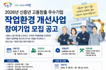 이천시, 2026년 신중년 고용창출 우수기업 작업환경 개선사업 참여기업 모집