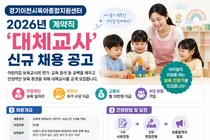 경기이천시육아종합지원센터, 2026년 계약직 대체교사 신규 채용 실시