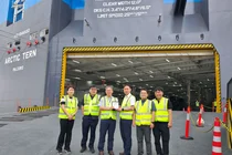 평택항, 승용차 9300대 수송 가능한 차세대 친환경 운반선 '아틱 테른' 첫 입항