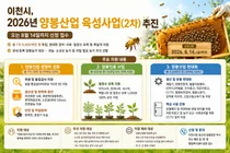 이천시, 2026년 양봉산업 육성사업 2차 추진… 1억 5천만 원 투입