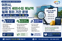 이천시, 하반기 세외수입 체납액 일제 정리 기간 운영