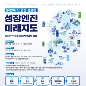 산업부, '5극3특 미래지도' AI 영상 공모전 개최… 상금 200만원