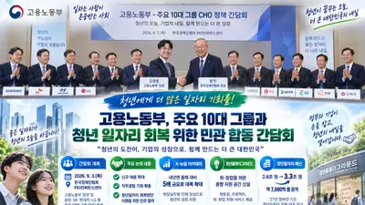 고용부, 삼성·SK 등 10대 그룹과 머리 맞댔다… 청년예산 3.3조 푼다
