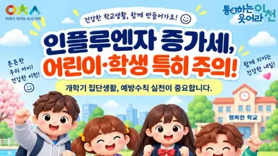 이천시, 어린이 독감 환자 2배 껑충… 유행 기준 턱밑 추격