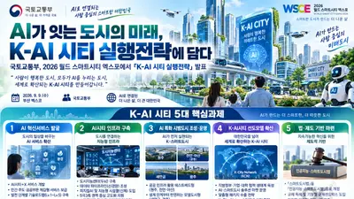 국토교통부, 'K-AI 시티' 청사진 띄웠다… 2030년 시범도시 4곳 가동