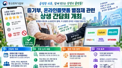 중기부, '악의적 별점 테러' 칼 빼들었다… 배민·네이버 등 6개사와 상생 논의