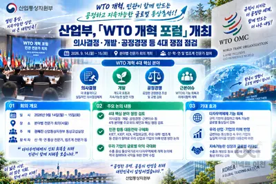 산업부, 'WTO 개혁' 선제 대응 나섰다… 4대 핵심 쟁점 집중 점검