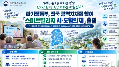 과기정통부, 전국 시·도 뭉친 '스마트빌리지 협의체' 띄운다… 14일 공식 출범
