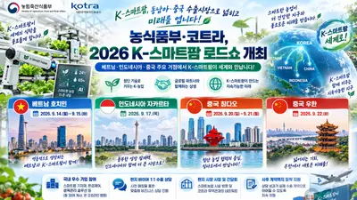 농식품부·코트라, K-스마트팜 수출길 넓힌다… 3개국 32개사 출격