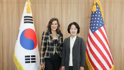 추미애, 미시간 주지사와 첫 단독 회동… 