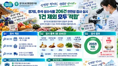 경기도, 추석 성수식품 206건 정밀검사… 대장균 초과 '두부' 전량 폐기