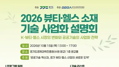 경기도, 치매·탈모 잡는 바이오 기술 공개한다… 유망 소재 6종으로 사업화 기회 제공
