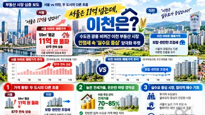 '서울은 11억 넘는데, 이천은?' 수도권 광풍 비켜간 이천 부동산 시장, 안정세 속 '실수요 중심 양극화' 뚜렷