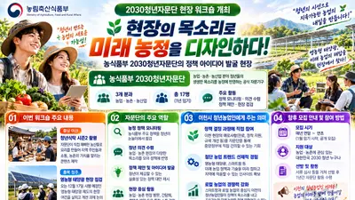 '현장의 목소리로 미래 농정을 디자인하다'… 농식품부 '2030청년자문단', 충남·충북 현장형 워크숍 개최