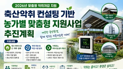 이천시, 2026년 축산악취 컨설팅 기반 맞춤형 지원사업 추진