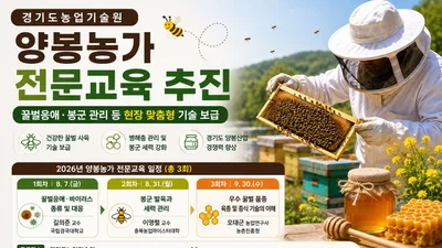 경기도농업기술원, 기후변화 꿀벌 폐사 막는다… 양봉농가 맞춤 교육 3회 실시