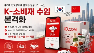 中 1위 징둥닷컴, K-소비재 직접 산다… 150만불 수출 계약 체결