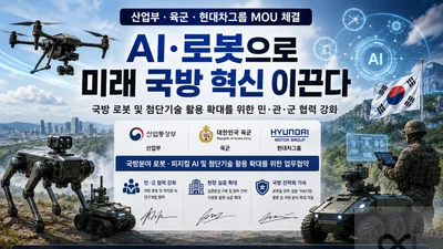 현대차그룹 첨단 로봇, 육군 전방 투입된다… '피지컬 AI' 도입 맞손