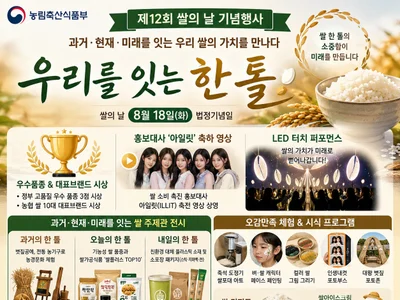 농식품부, 88번 정성 담긴 '제12회 쌀의 날' 개최… 아일릿 축전 눈길