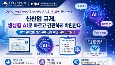 과기정통부, 복잡한 신산업 규제 생성형 AI로 단번에 푼다… 선착순 300곳 혜택
