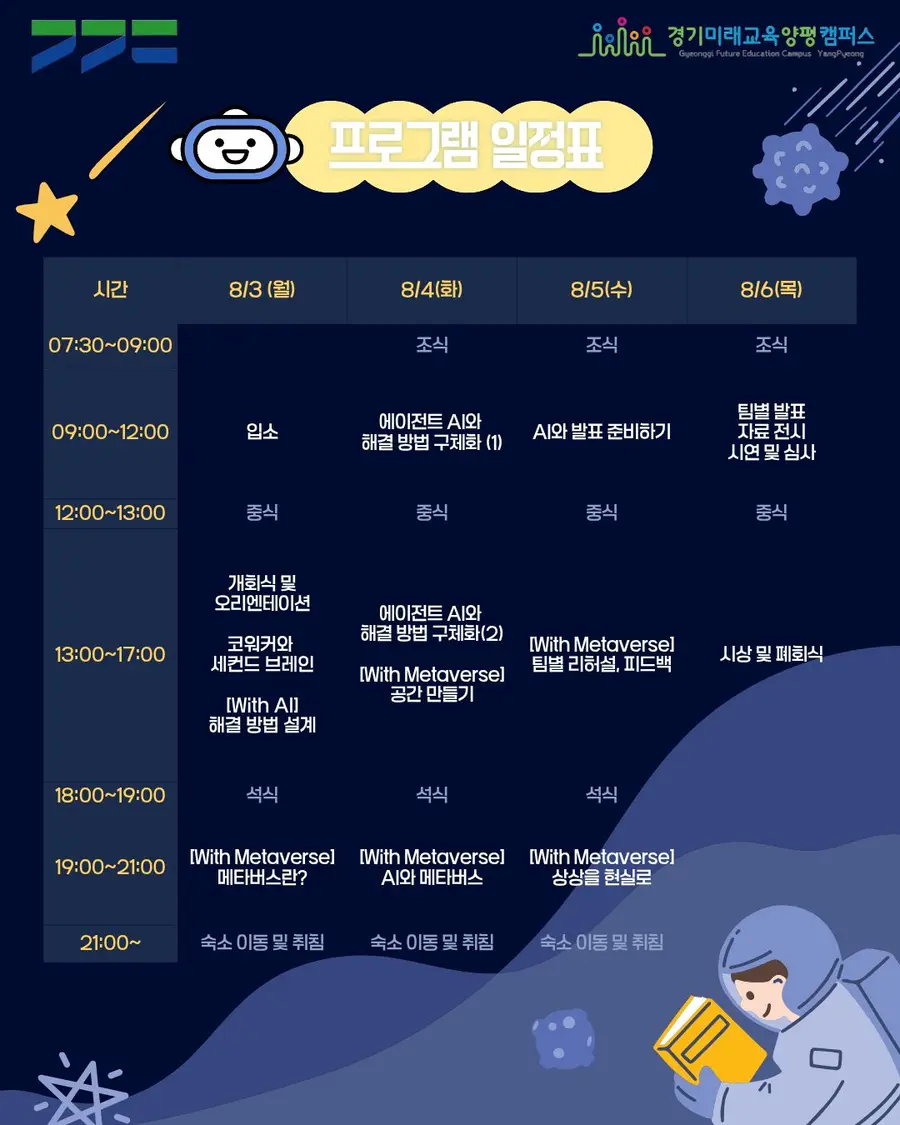 주요 일정이다. = 경기도청 제공
