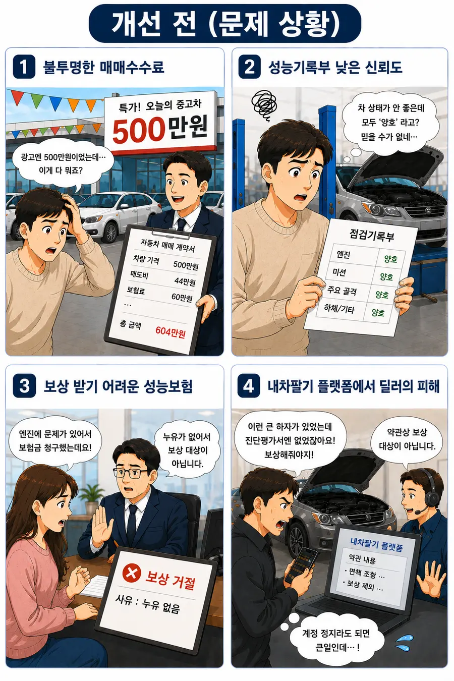 중고차 거래 및 성능보험 처리 절차 - 국토교통부 제공