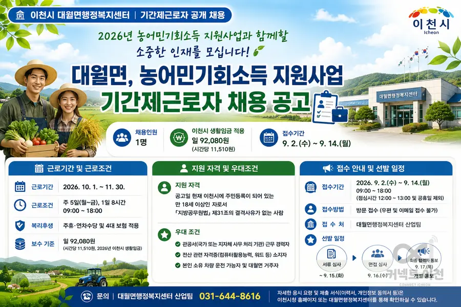 내용 이천시청 채용공고 참조 / 이미지 Generated by AI