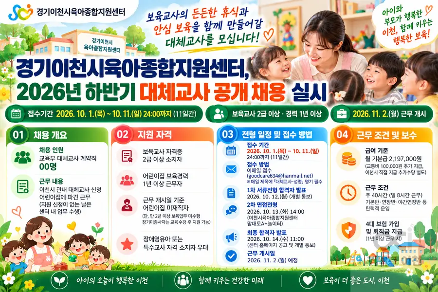 내용 이천시청 채용 공고 참조 / 이미지 Generated by AI